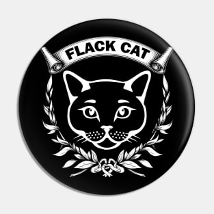 Flack cat tee design birthday gift graphic Pin