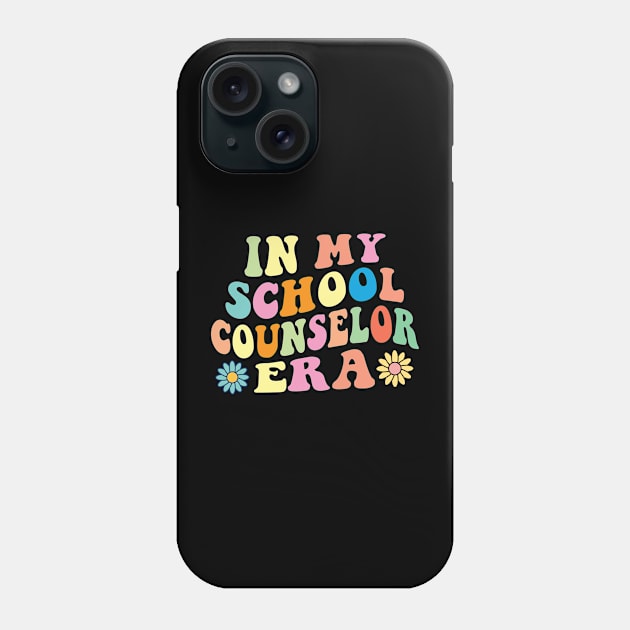 Retro In My School Counselor Era Groovy Phone Case by Spit in my face PODCAST