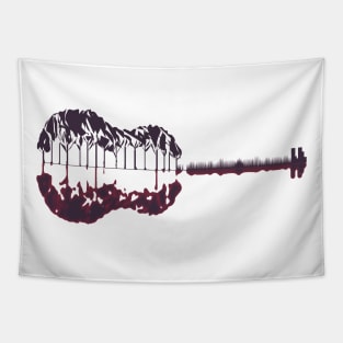 Guitar Nature Tapestry