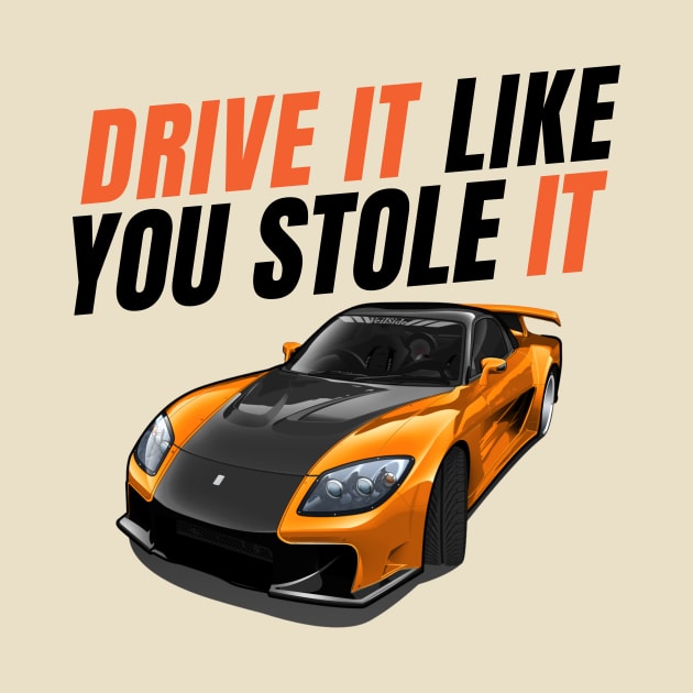 Drive it like you stole it { Tokyo drift Han's RX7 } by MOTOSHIFT