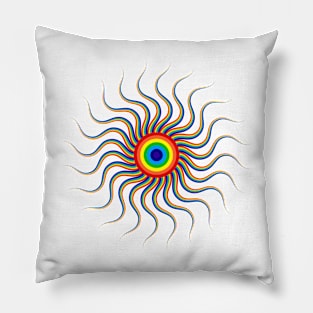 Rainbow Sun Pillow