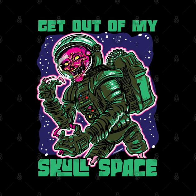 Get Out of My Skull Space Zombie Astronaut by eShirtLabs