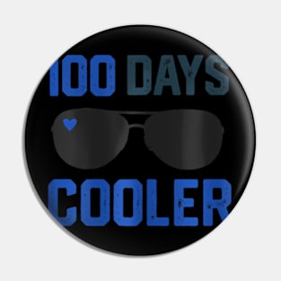 100 Days Cooler Happy 100Th Day Of School Sunglasses Pin