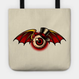 american traditional classy flying eyeball Tote