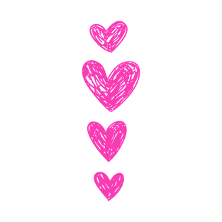 Pink Hearts T-Shirt