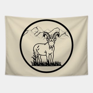 Mountain goat Tapestry