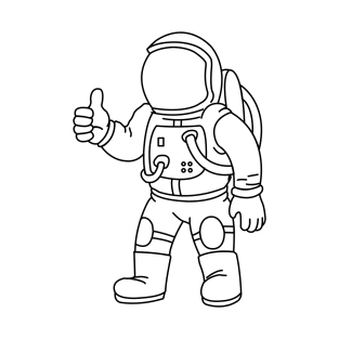 Spaceman Thumbs Up T-Shirt