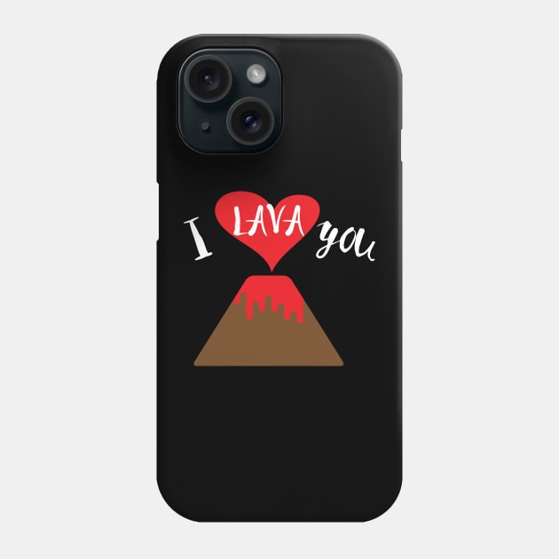 Cute & Funny I Lava You Volcano Valentine's Day Phone Case by theperfectpresents