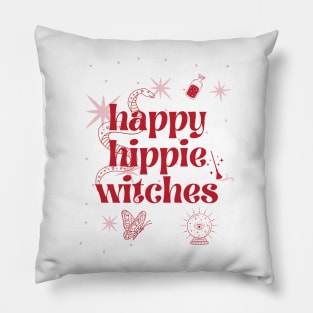 Happy Hippie Witches Pillow