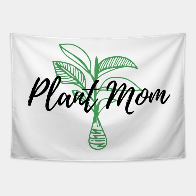 Plant Mom Green Tapestry by Annalaven