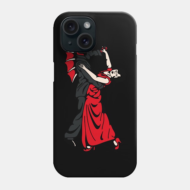 Devil woman dancing Phone Case by Bojes Art