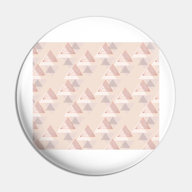 Blush rose gold triangles Pin by RoseAesthetic