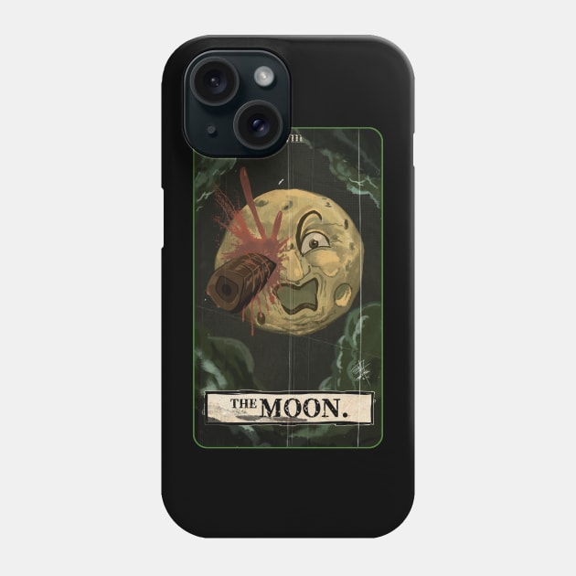 TAROT XVIII - THE MOON Phone Case by AyAyRonM