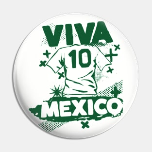 Vintage Mexican Football // Retro Grunge Mexico Soccer Pin