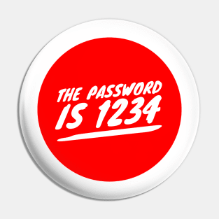 The password is 1234 Pin