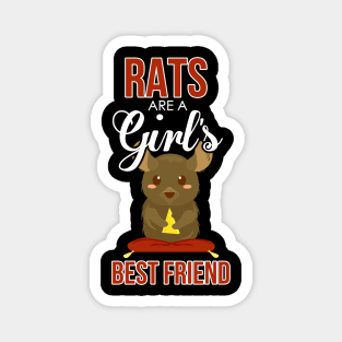 Cute & Funny Rats Are a Girl's Best Friend Magnet