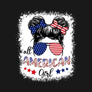 All American Girls 4th of July Daughter USA T-Shirt