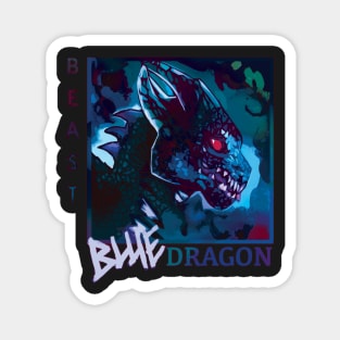 Blue dragon beast Magnet