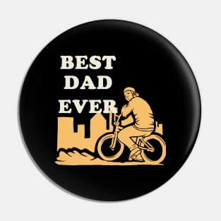 Best Dad Ever Biker Pin