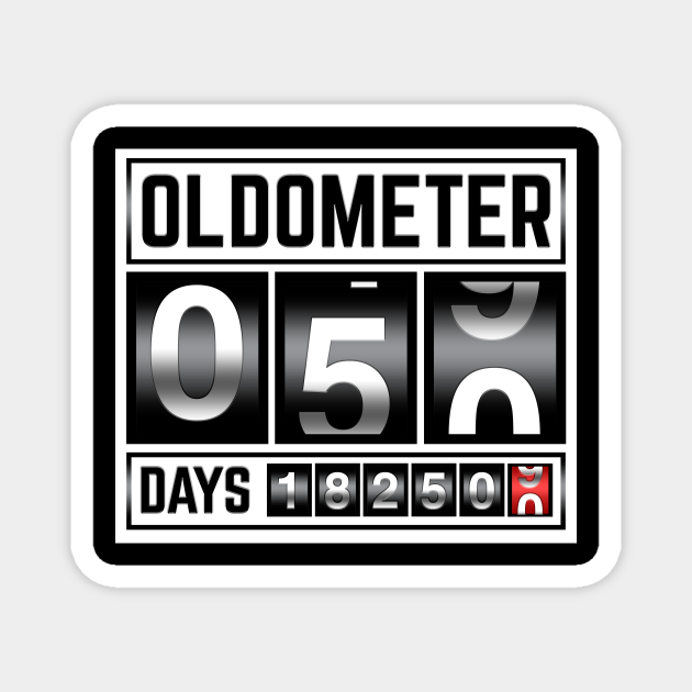 OLDOMETER 50 Years Old Made In 1971 50th Birthday - 50 Years Old ...