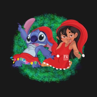 Christmas with Lilo & stitch T-Shirt