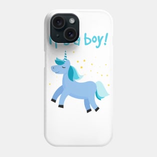 Unicorn - It's A Boy Phone Case