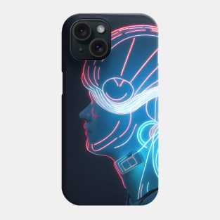 Tandem of man and artificial intelligence. Phone Case