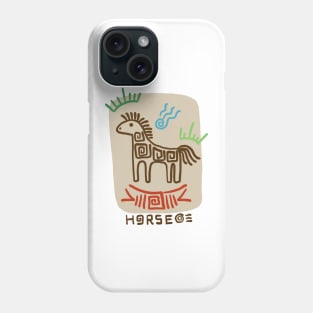 Line pattern horse Phone Case