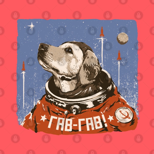 Cosmonaut Space Dog by sketchboy01