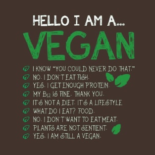 Hello, I'm A Vegan T-Shirt