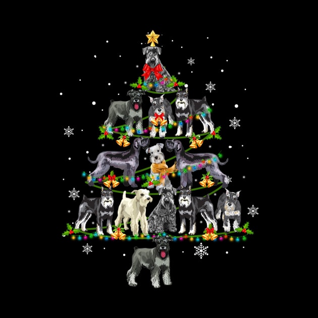 Cute Miniature Schnauzer Christmas Tree Xmas Gift by Simpsonfft