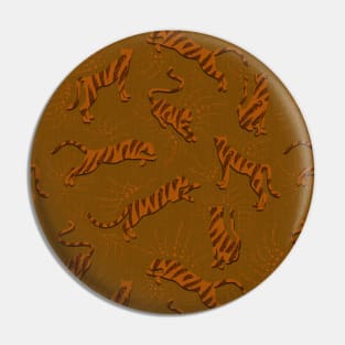 Big Wild Tigers / Khaki Abstraction Pin