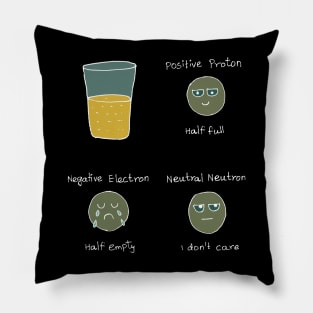 Proton neutron electron science joke Pillow