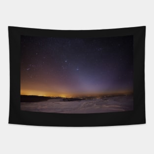 PANSTARRS Comet and Zodiacal Light over Picws Du, Brecon Beacons Tapestry