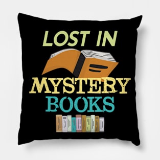 Lost in Mystery Books Pillow