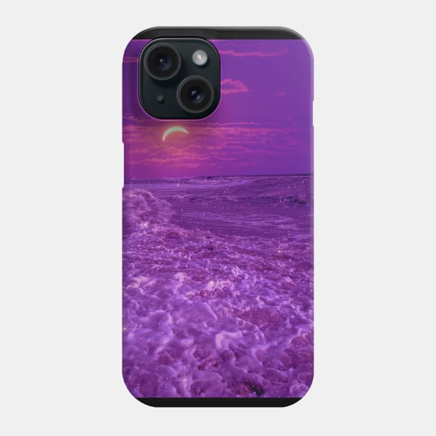 Moon Beach Phone Case by lyla_ab