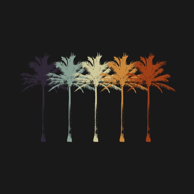 Retro Palm Trees by Aunt Choppy