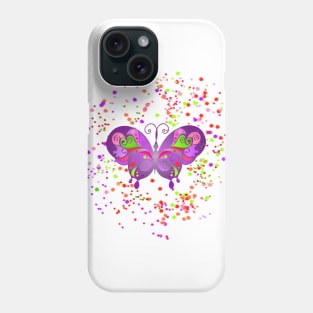 Colorful Butterfly Design - A Playful and Artistic Look Phone Case