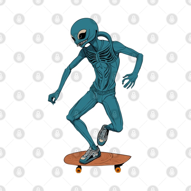 Skater from Outer Space by Funky Edge Underground