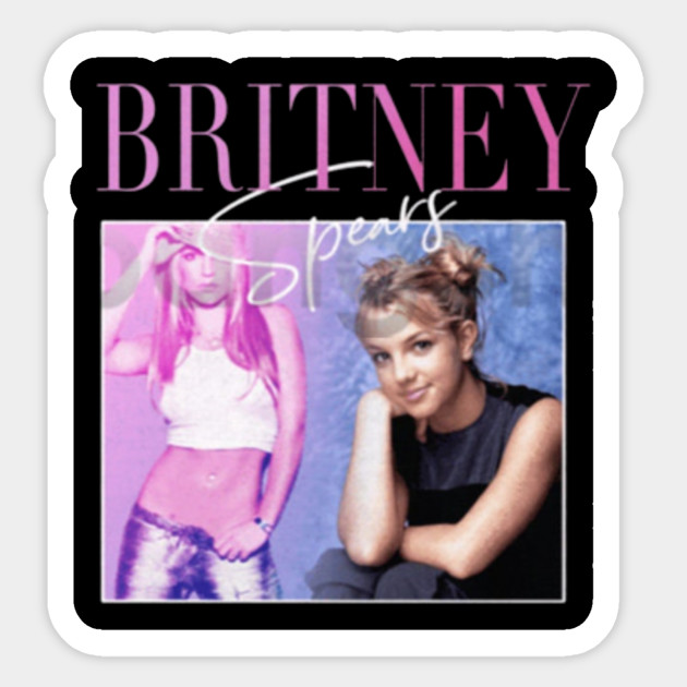 Britney Spears 90s Retro Vintage Tshirt Britney Spears 90s Retro Vintage Sticker Teepublic