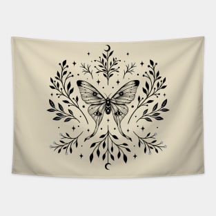 Mystical Luna Moth Garden Tapestry