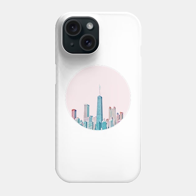 Chicago Skyline Phone Case by BloomingDiaries