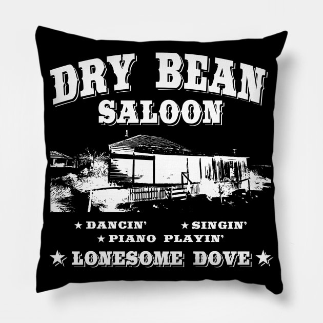 Dry Bean Saloon Pillow by AwesomeTshirts