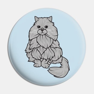 Grey Cat Pin