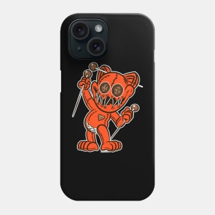 VooDoo Black Kitty Cat Doll Cleveland Colors Phone Case