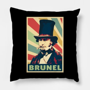 Isambard Kingdom Brunel Vintage Colors Pillow