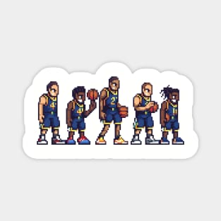 Pixel Utah Jazz Magnet