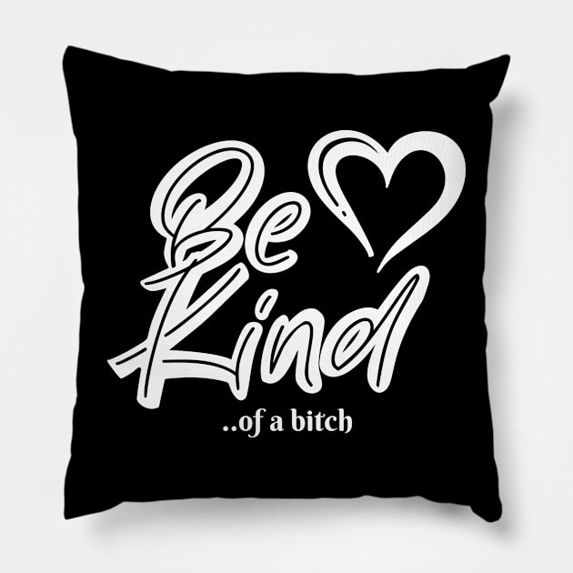 Funny Saying be kind of a bitch Pillow by Aldrvnd