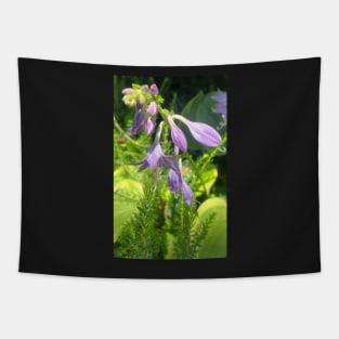 A Tender Moment of Precious Purple Wild Flower Tapestry