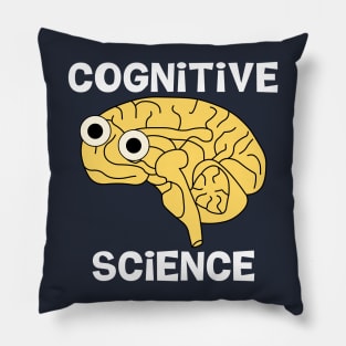 Cognitive Science Brain White Text Pillow